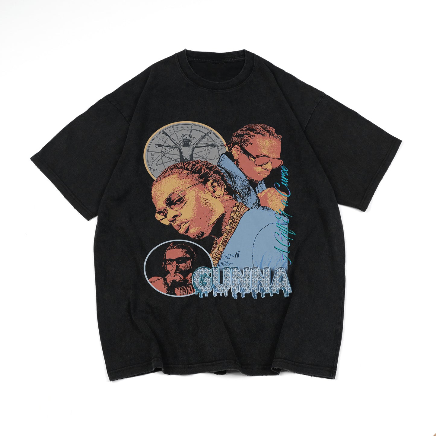 Gunna "A Gift and a Curse" Tee (Acid Washed Tee)