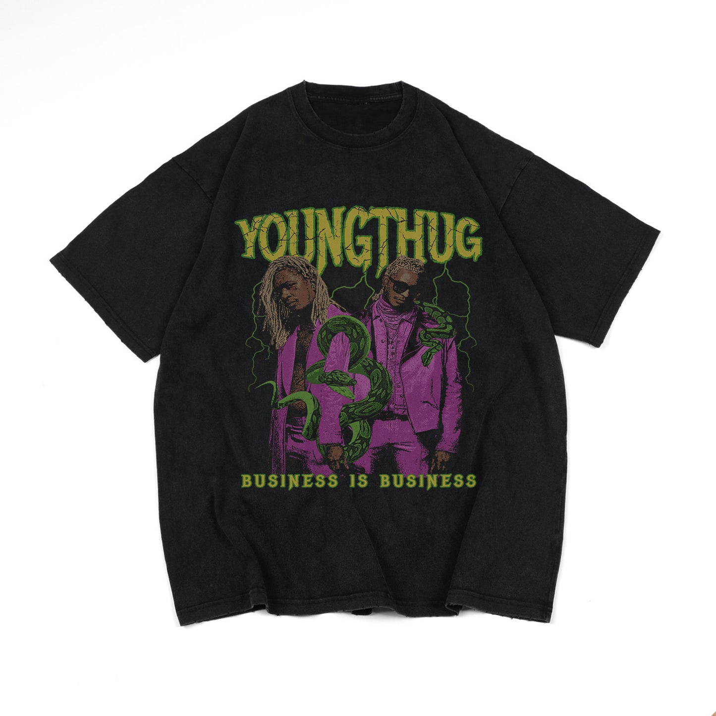 Young Thug "Business is Business" Tee (Acid Washed Tee)