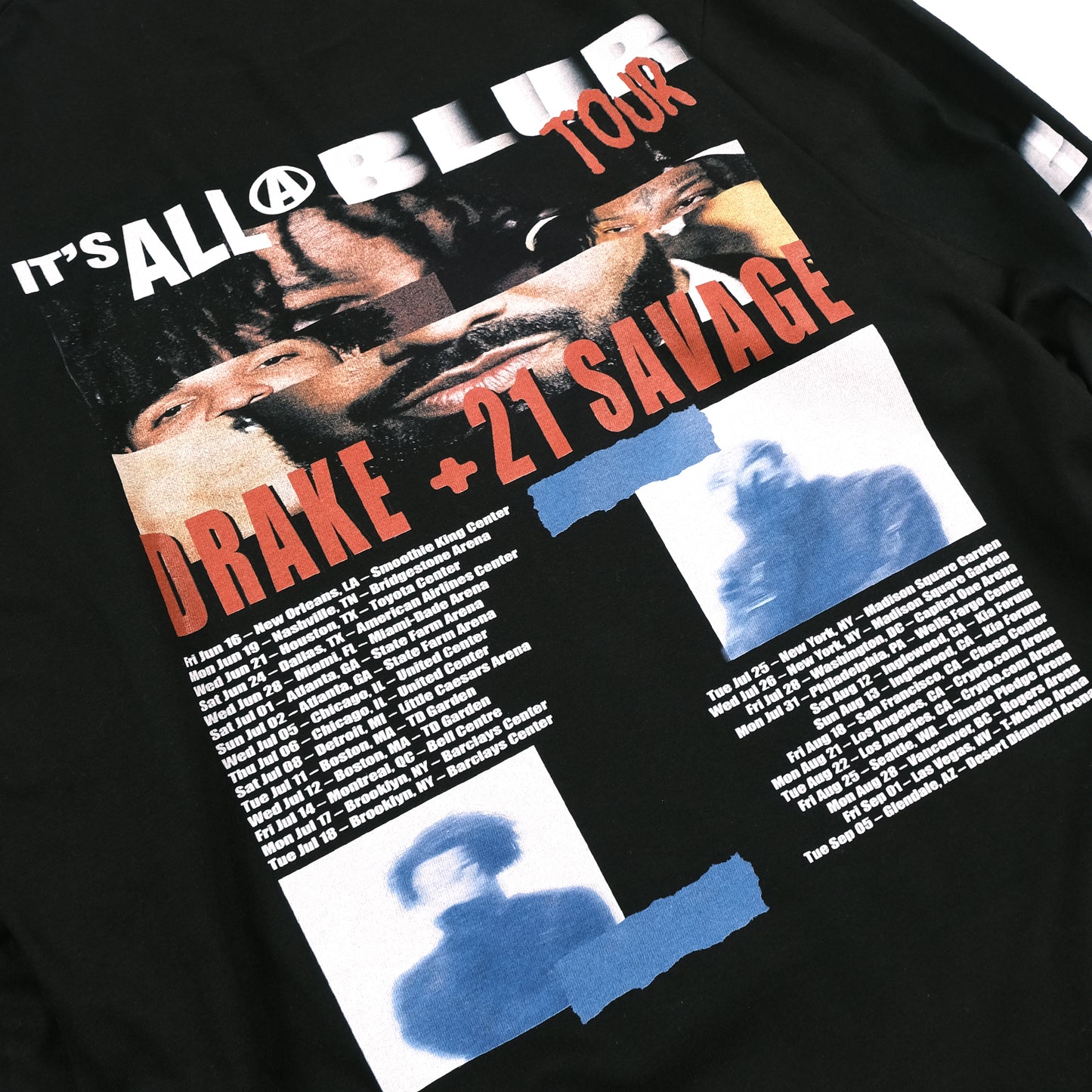 Drake & 21 Savage "It's All Blur" Tour Tee