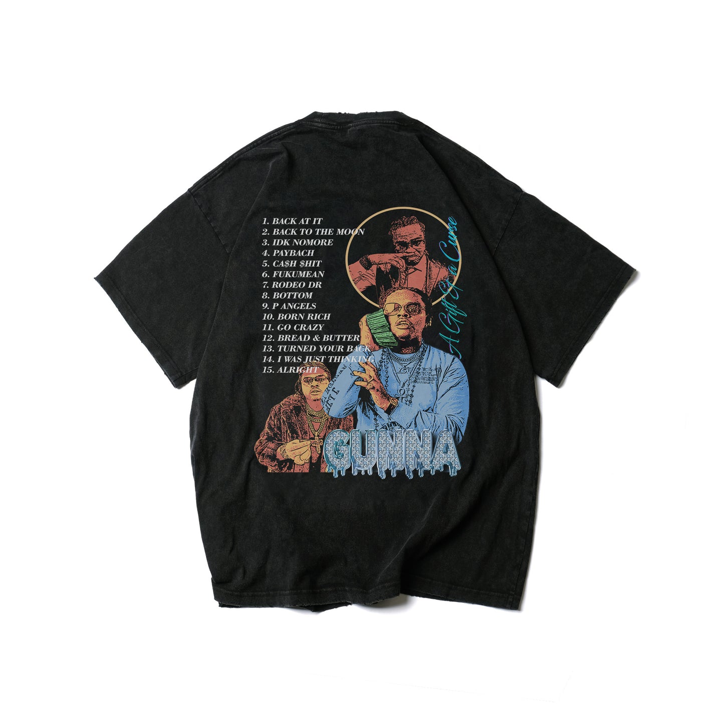 Gunna "A Gift and a Curse" Tee (Acid Washed Tee)