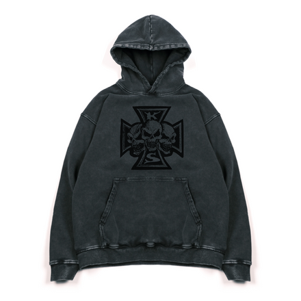 Kaveshop Skull Cross Hoodie(Dark Grey)