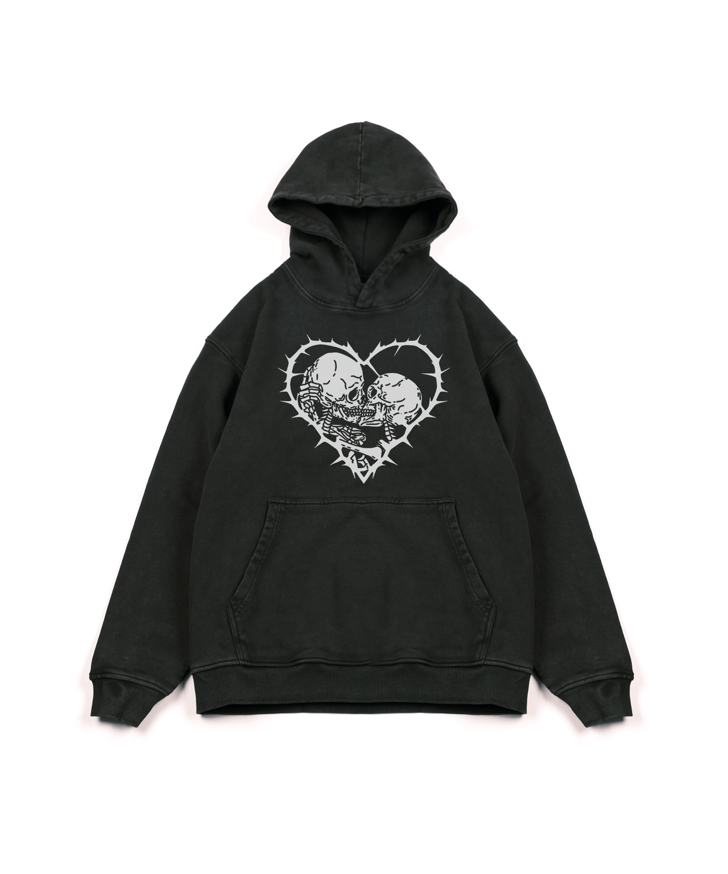 Broken Heart Hoodie(Dark Brown)