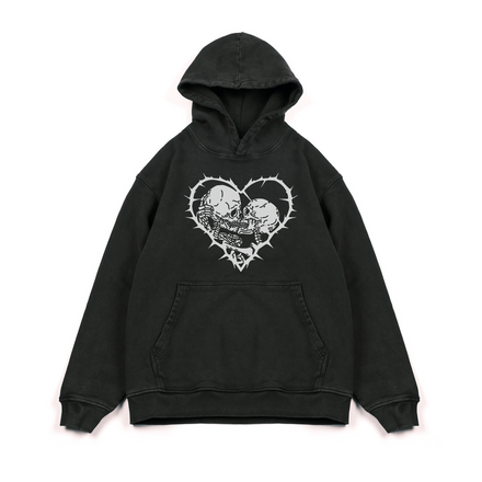 Broken Heart Hoodie(Dark Brown)