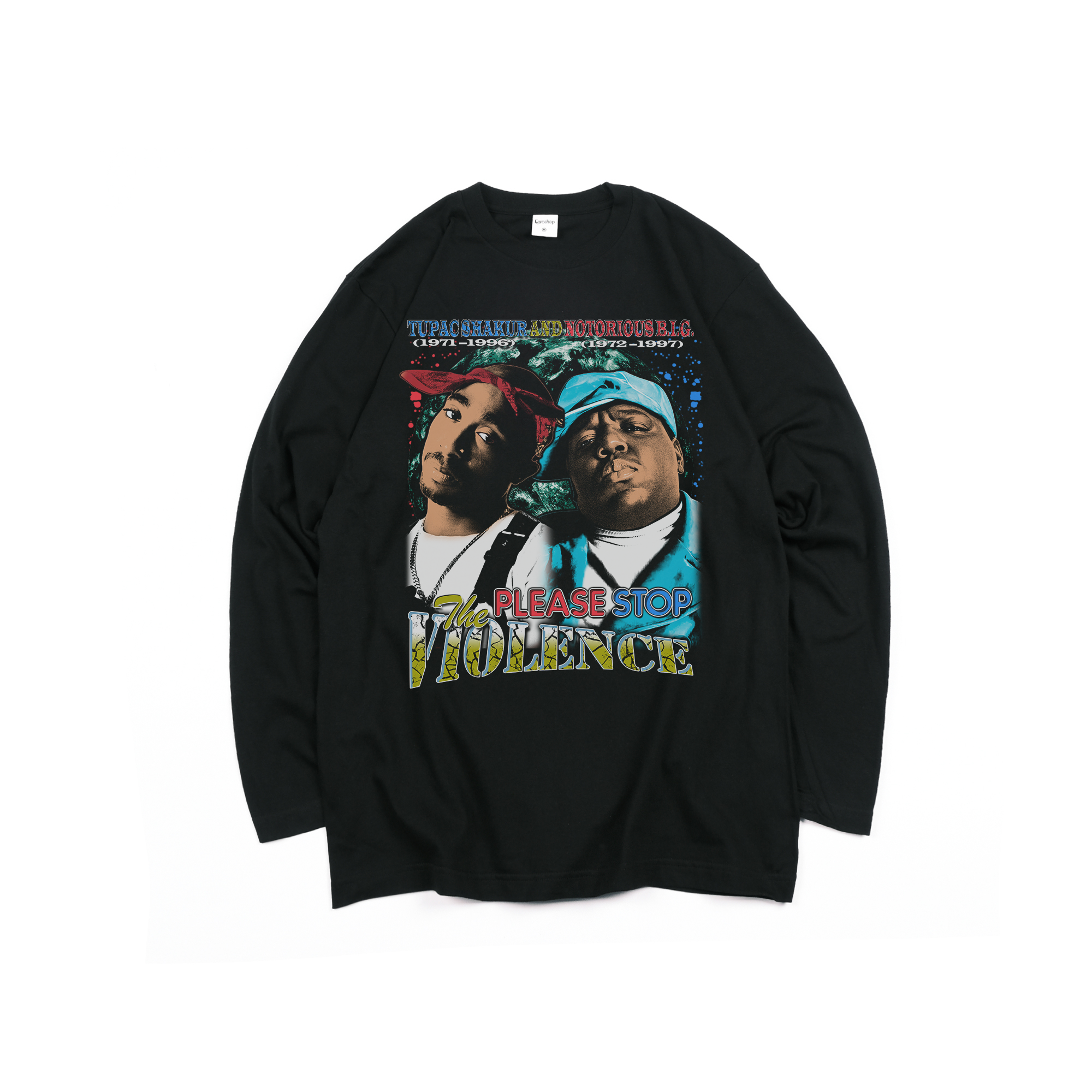 Tupac & B.I.G Wolrd Peace Longsleeves