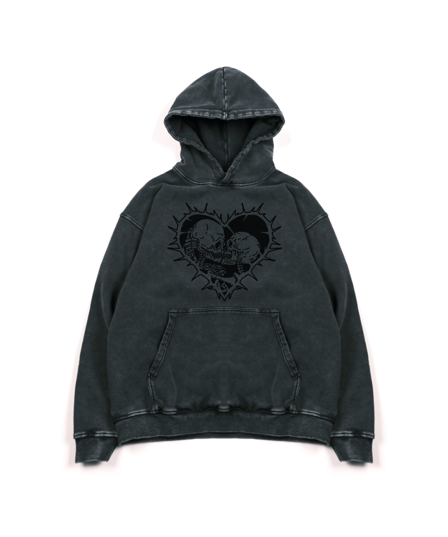 Broken Heart Hoodie(Dark Grey)