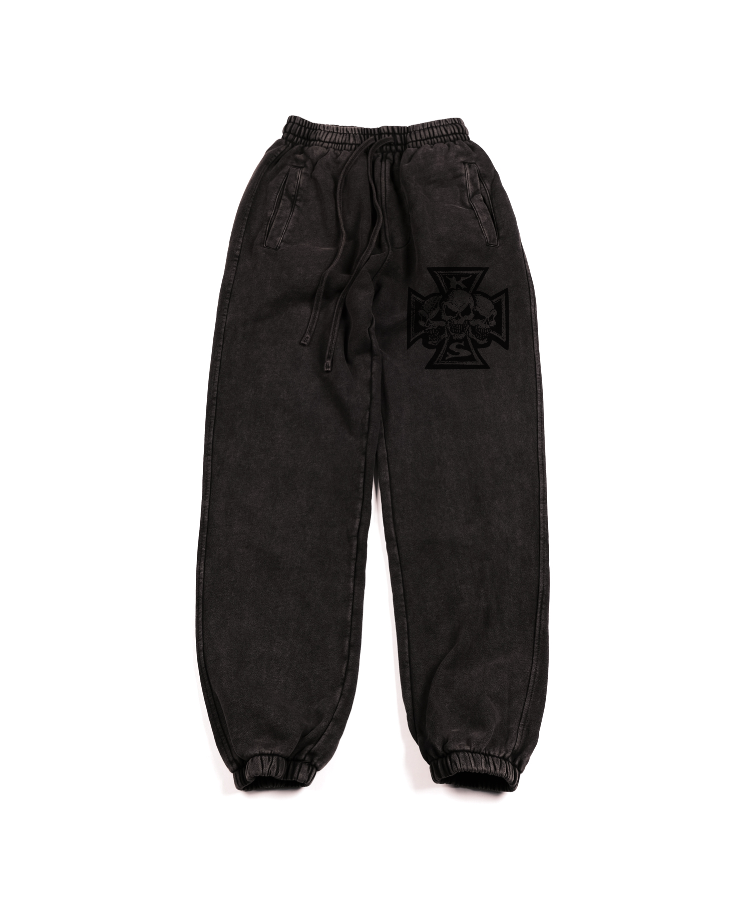 Kaveshop Skull Cross Sweatpants (Dark Brown)