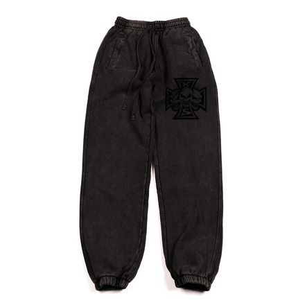 Kaveshop Skull Cross Sweatpants (Dark Brown)