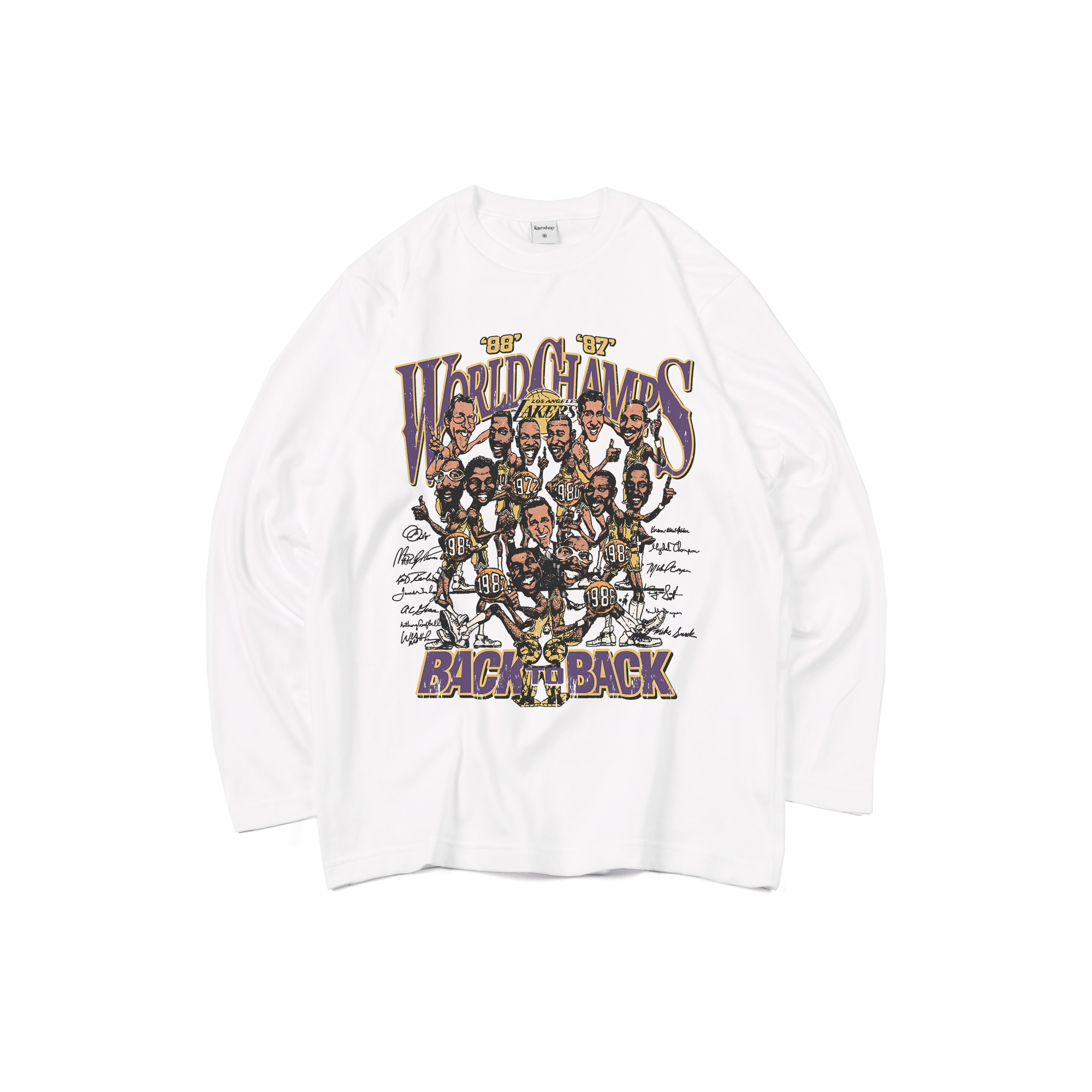 87-88 B2B Lakers Championship Longsleeve