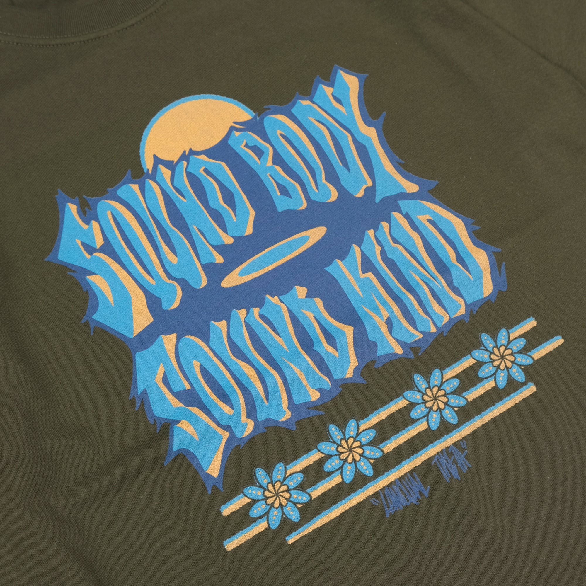 Sound Body Sound Mind Tee by Lowqual Theta